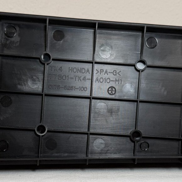 Acura TL / TSX Glove Box Lower Shelf Panel – OEM Black Part# 77501-TK4-A010-M1 - Picture 1 of 7